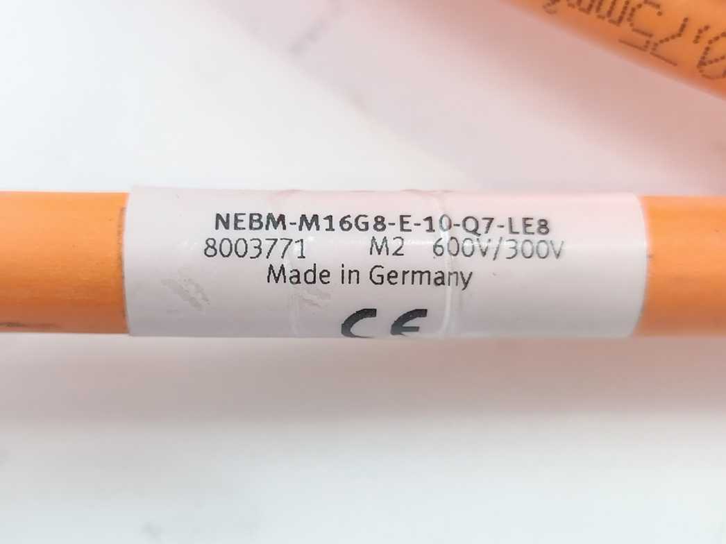 Festo 8003771 NEBM-M16G8-E-10-Q7-LE8 Motor Cable