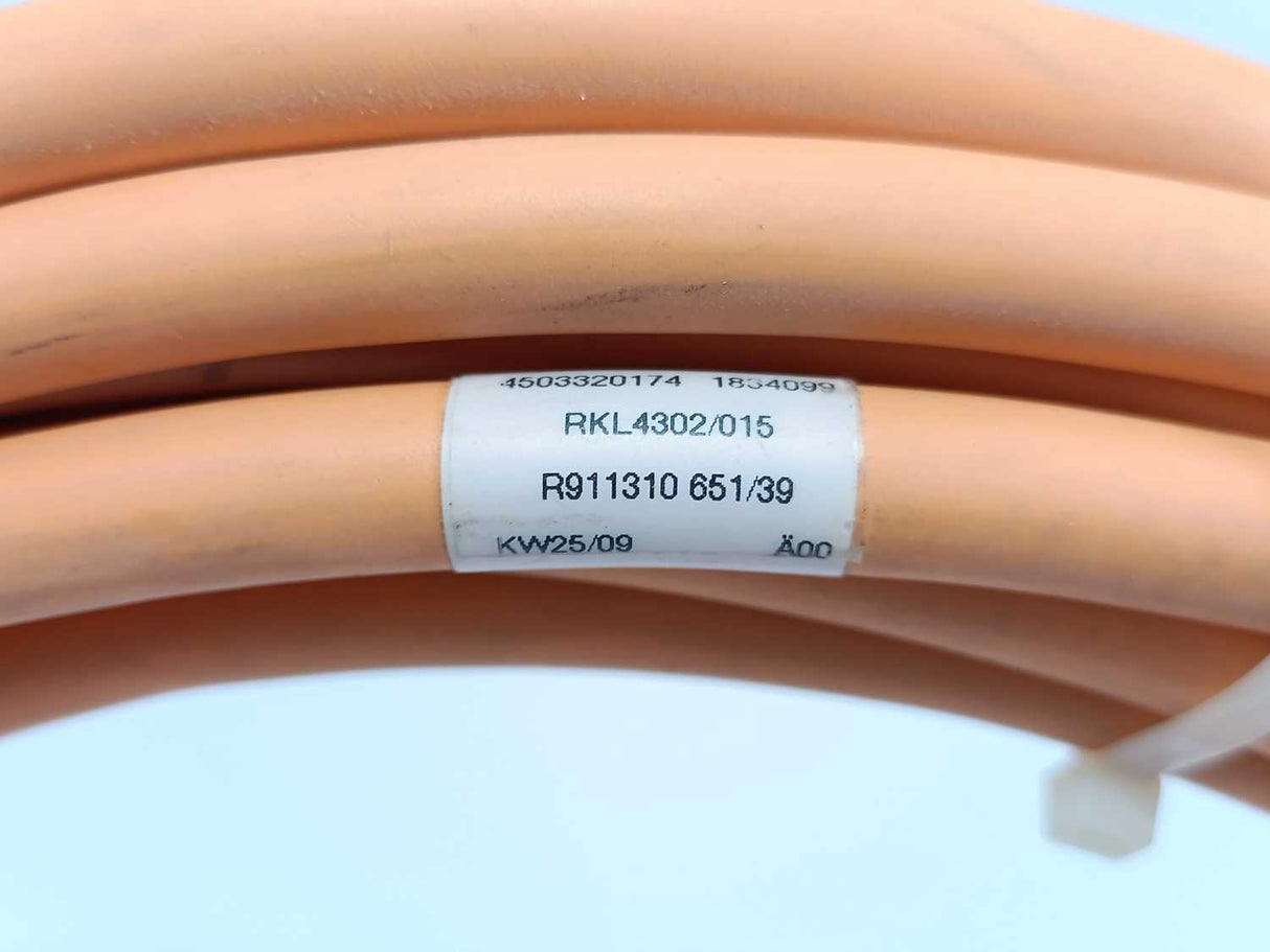 Rexroth R911310651/39 RKL4302/015 Encoder Cable 600V, 15 meters