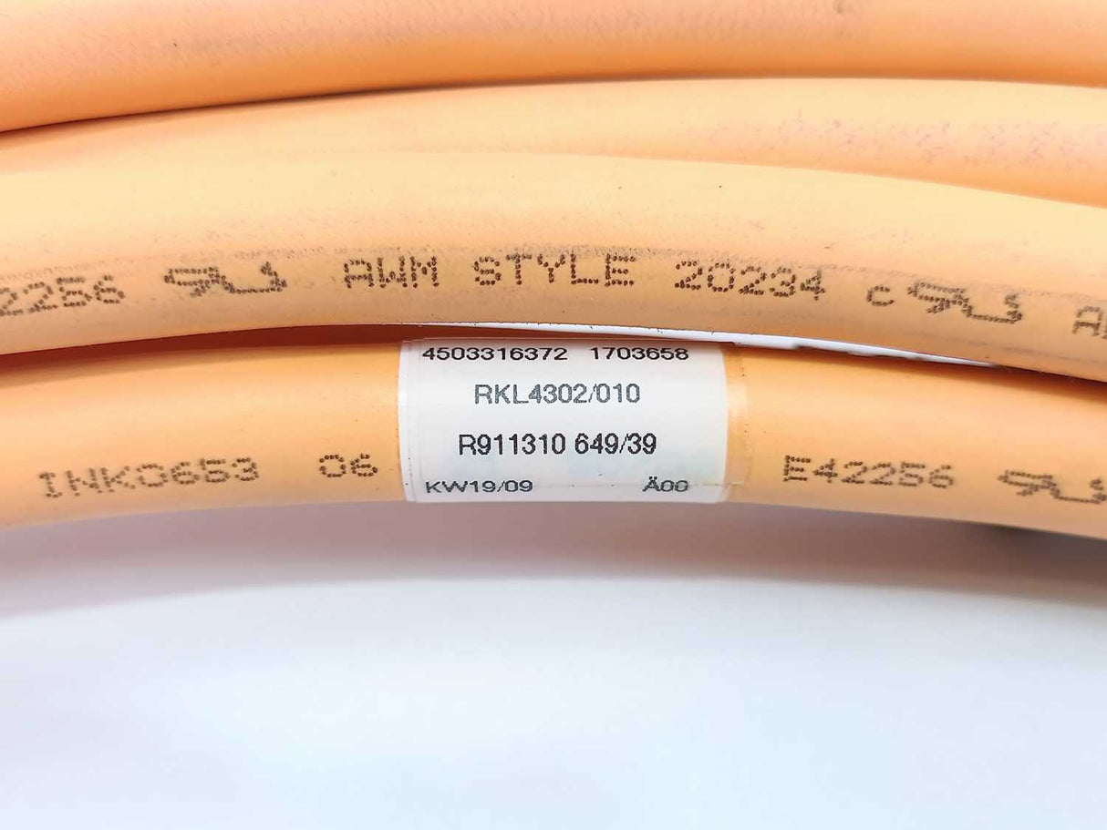 Rexroth R911310649/39 RKL4302/010 Encoder Cable 600V, 10 meters