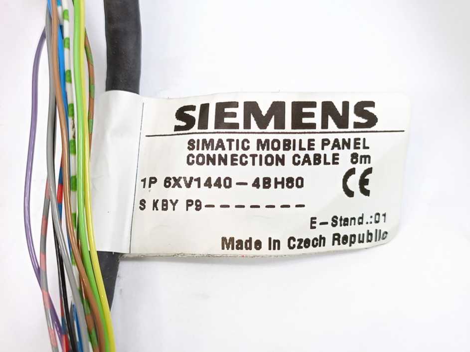 Siemens 6XV1440-4BH80 6XV14404BH80 Connection Cable PN for Mobile Panels, 8m