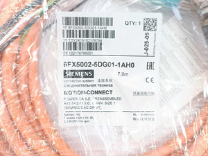 Siemens 6FX5002-5DG01-1AH0 Power Cable Preassembled, 4X1.5+(2X1.5)C, Length: 7m