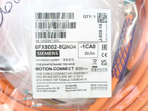 Siemens 6FX8002-8QN04-1CA0 Motion-Connect 800plus One Cable Connection Assembly