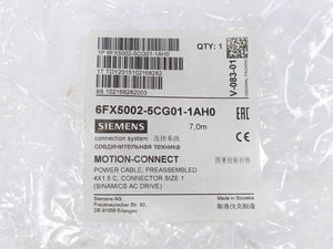 Siemens 6FX5002-5CG01-1AH0 Power Cable Preassembled, 4X1.5C, Length: 7m