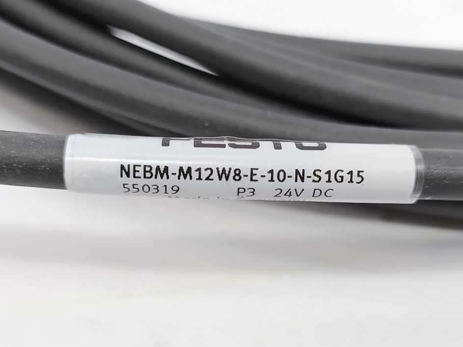 Festo 550319 NEBM-M12W8-E-10-N-S1G15 Encoder Cable