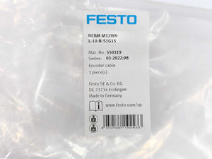 Festo 550319 NEBM-M12W8-E-10-N-S1G15 Encoder Cable