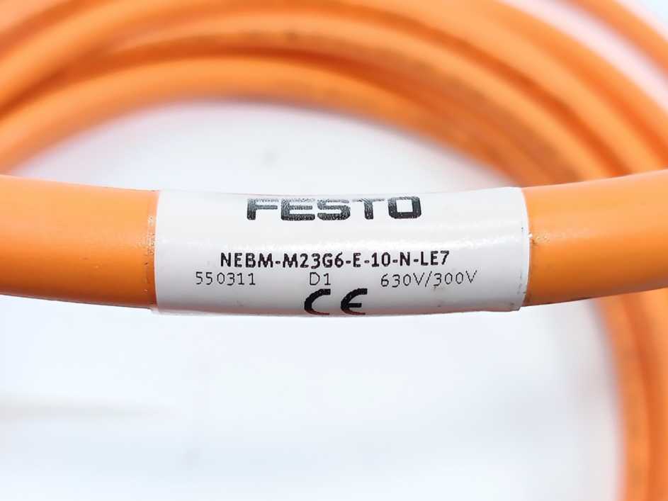 Festo 550311 NEBM-M23G6-E-10-N-LE7 3m Cable