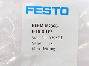 Festo 550311 NEBM-M23G6-E-10-N-LE7 3m Cable