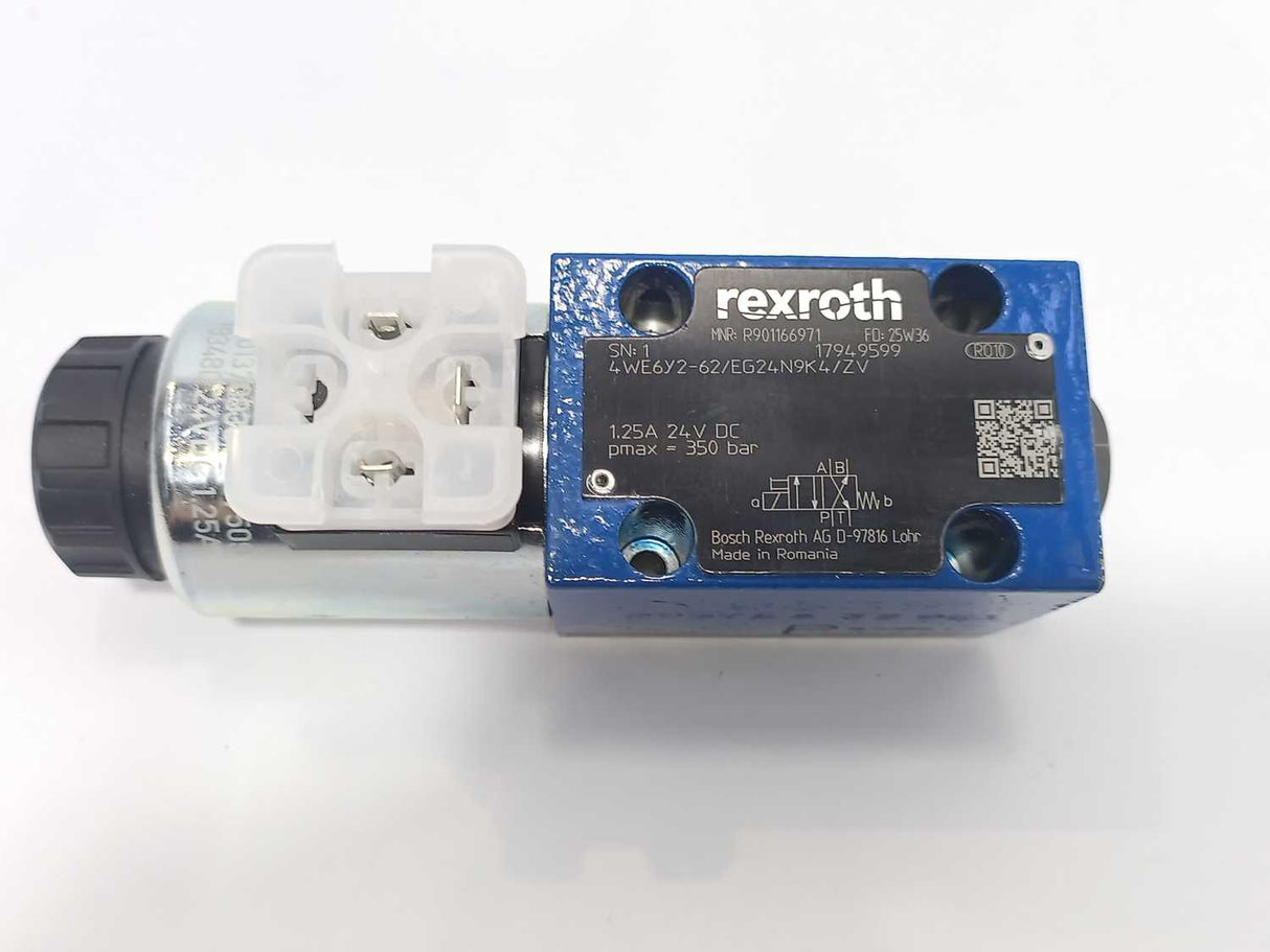 Bosch Rexroth R901166971 4WE6Y2-62/EG24N9K4/ZV Directional Control Valve
