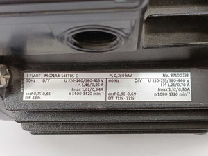 GRUNDFOS 87100233 MG71A4-14FT85-C Servo Motor
