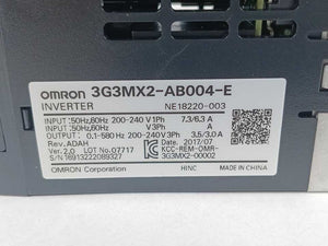 OMRON 3G3MX2-AB004-E E Inverter Rev. ADAH