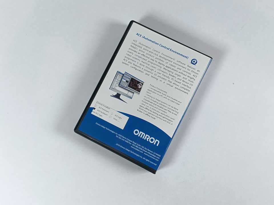 OMRON 98973-73150 ACE (Automation Control Environment) Version 3.7.3.150