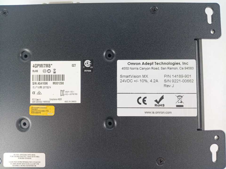 OMRON 14189-901 SmartVision MX Vison Controller Adept