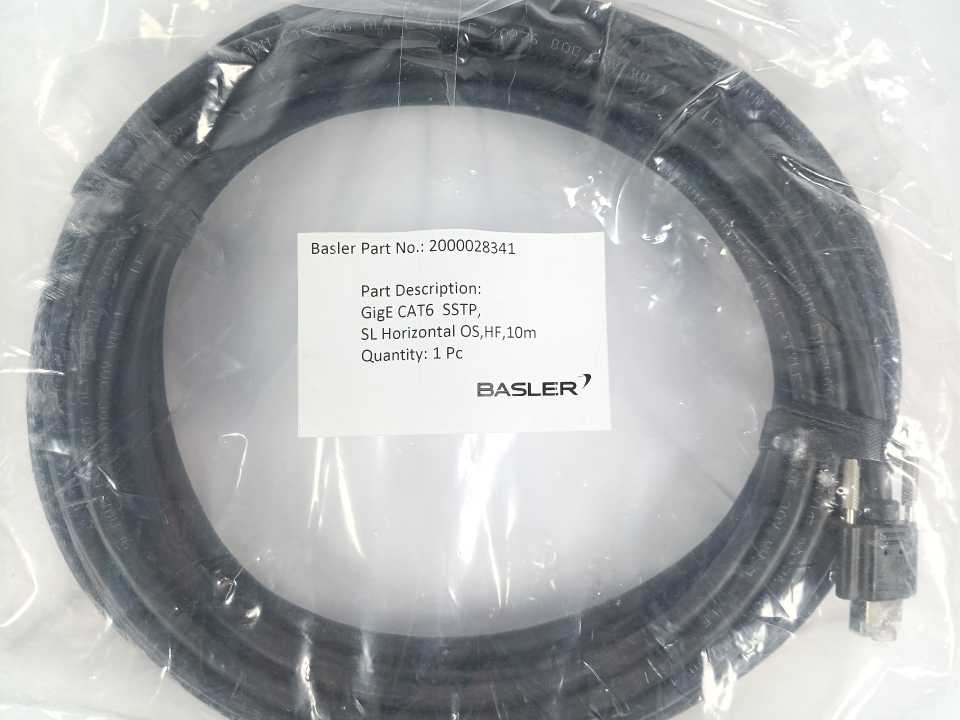 Basler 106203-17 acA1600-60gm C-Mount with GigE CAT6 SSTP and Power I/O Cable