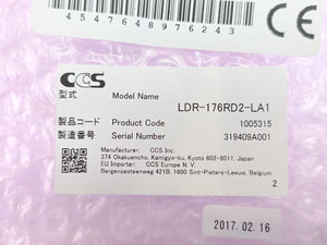 CCS 1005315 LDR-176RD2-LA1 LED Ring Light