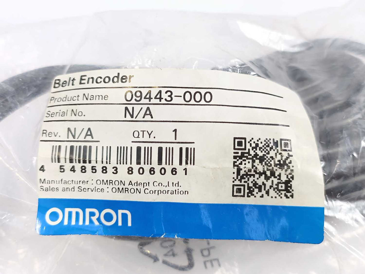 OMRON 09443-000 Belt Encoder Cable to M12 Female, 2-Encoder Support, 3 m