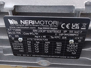 NERIMOTORI 00805751203 AT112B6 Asynchronous Motor
