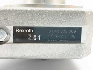 Bosch Rexroth GS 16-2 3842503069 Slip-On Gear Unit