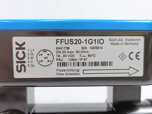 SICK 6041738 FFUS20-1G1IO Ultrasonic Flow Sensor