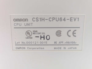 OMRON CS1H-CPU64-EV1 SYSMAC CS1H CPU Unit