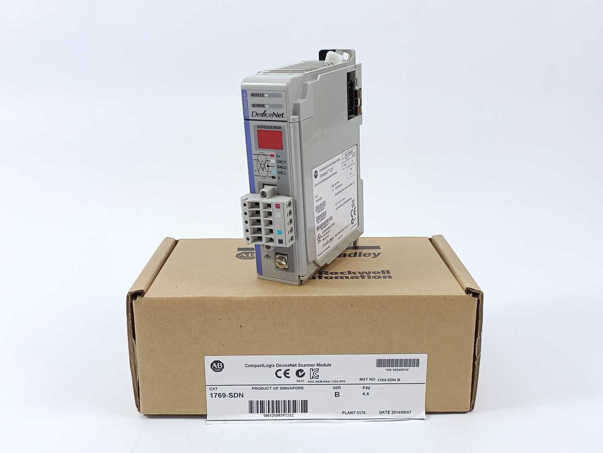AB 1769-SDN Ser. B FW Rev. 4.4 DeviceNet Scanner
