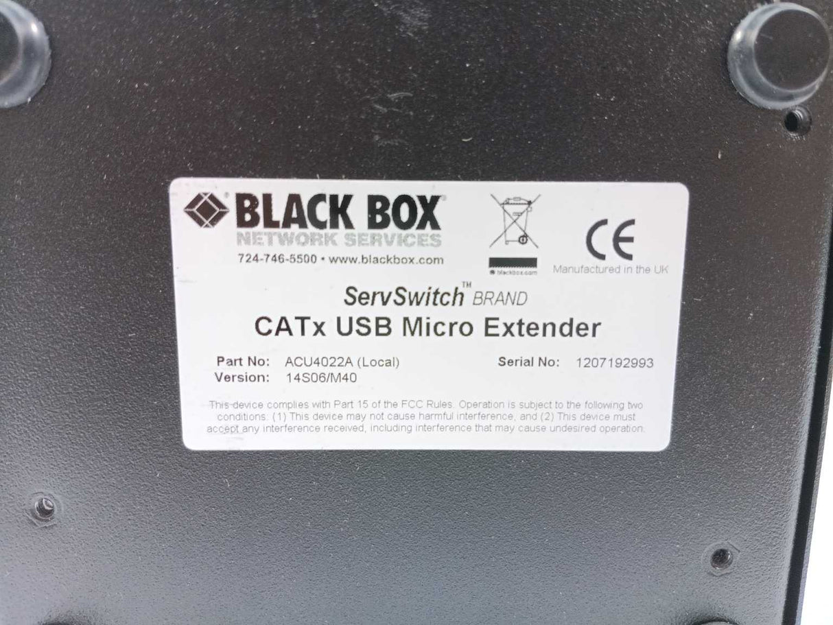 Black Box ACU4022A CATx USB Micro Extender