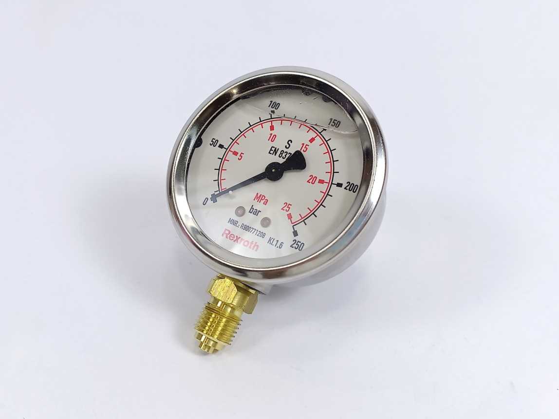 Rexroth R900771208 AB31-38/63-250 BAR/MPA Pressure Gauge Manometer