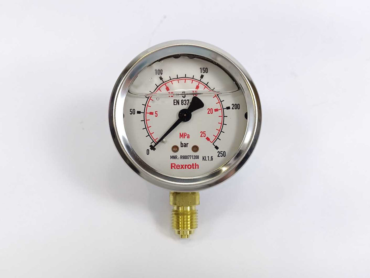 Rexroth R900771208 AB31-38/63-250 BAR/MPA Pressure Gauge Manometer