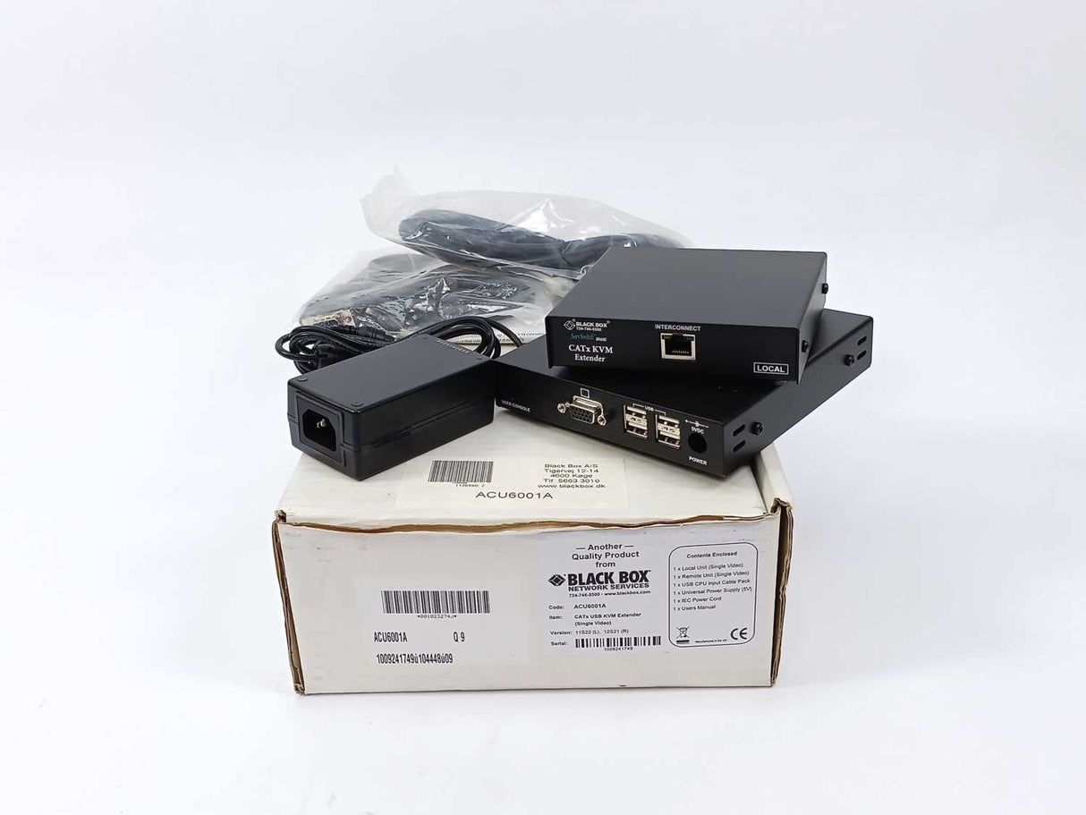 Black Box ACU6001A CATx USB KVM Extender (Single Video)