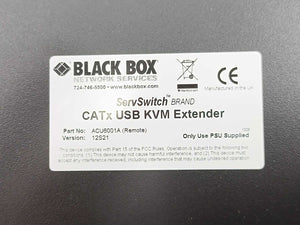 Black Box ACU6001A CATx USB KVM Extender (Single Video)