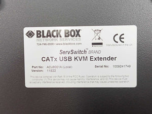 Black Box ACU6001A CATx USB KVM Extender (Single Video)