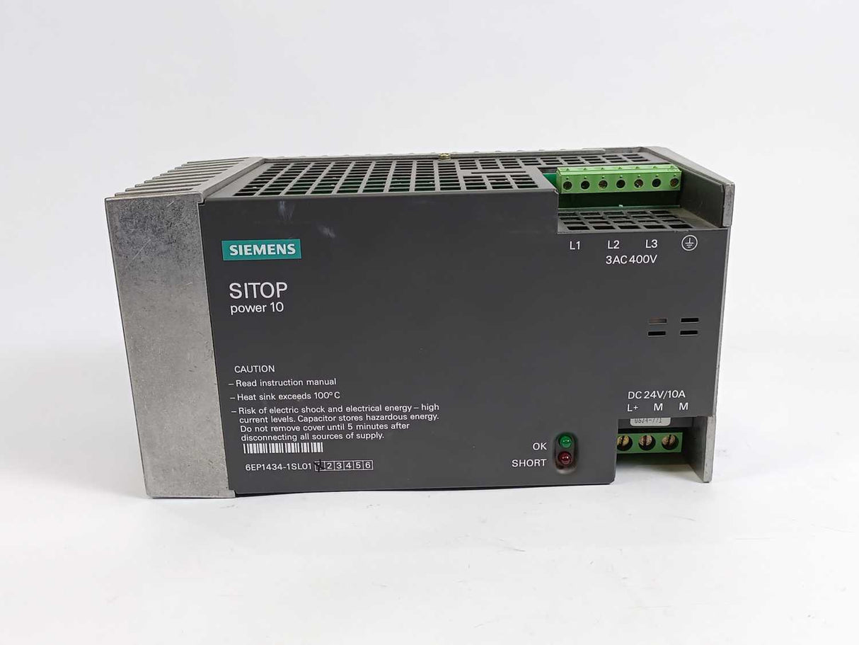 Siemens 6EP1434-1SL01 Power Supply 10A  3AC 400V