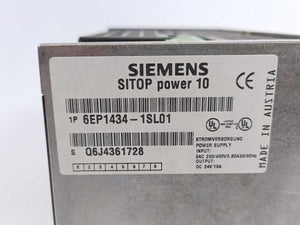 Siemens 6EP1434-1SL01 Power Supply 10A  3AC 400V