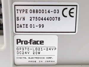 Pro-Face 0880014-03 GP370-LG21-24VP Touchscreen