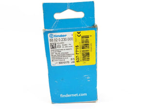 Finder 88.02.0.230.0002 Multifunction Plug-In Timer Relay, 88 Series, 230 V AC