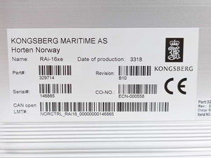 Kongsberg Maritime 329714 RAi-16xe Remote Analogue Input Module