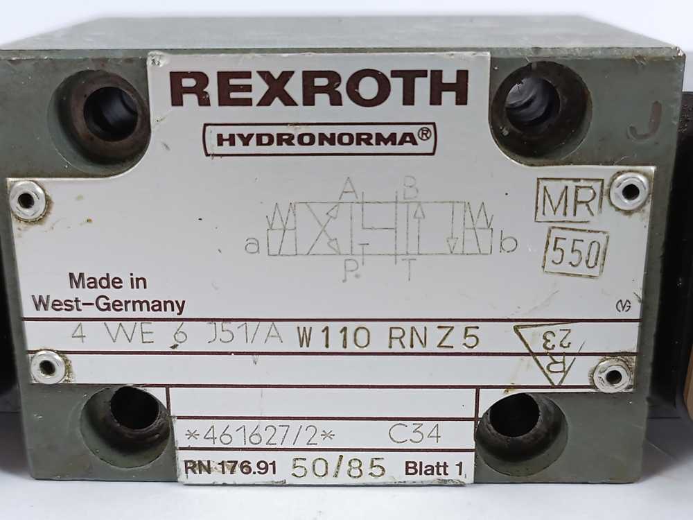 Rexroth Hydronorma 4WE6J51/AW110RNZ5 461627/2 4 WE 6 J51/A W110RNZ5