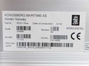 Kongsberg Maritime 329699 RDO-16xe Remote Digital Output Module