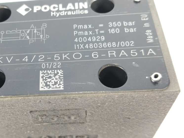 POCLAIN Hydraulics KV-4/2-5KO-6-RA51A Directional Control Valve