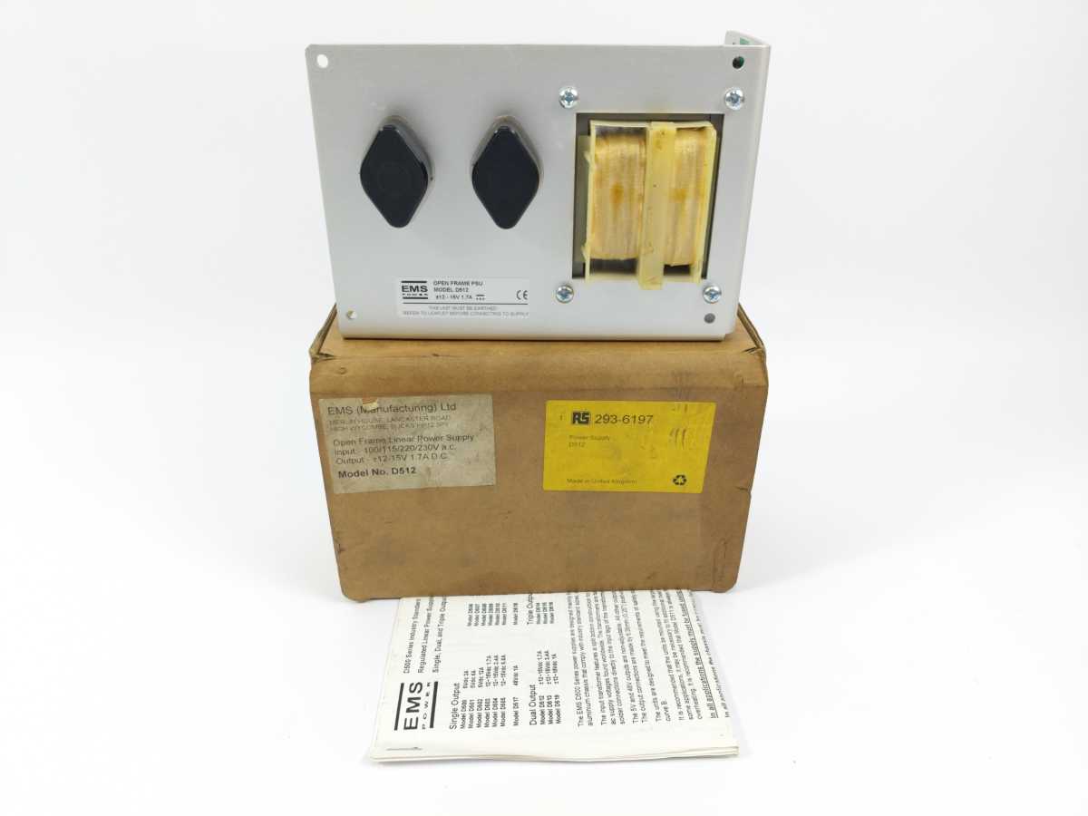 EMS Power D512 +-12-15V 1.7A Open Frame Linear PSU