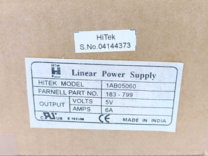 HiTek 1AB05060 5V 6A Open Frame Linear Power Supply 183-799