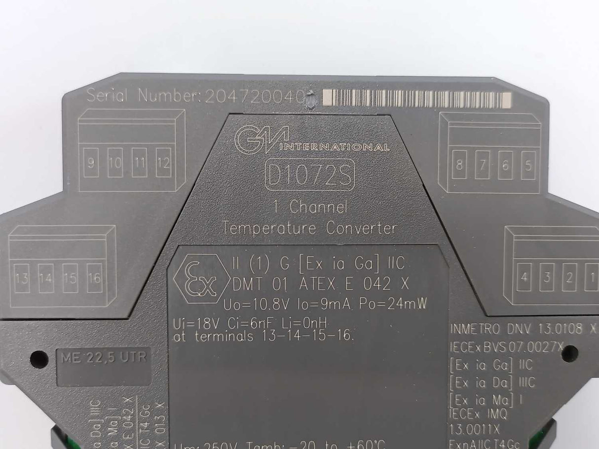 GM International D1072S 1 Channel Temperature Converter