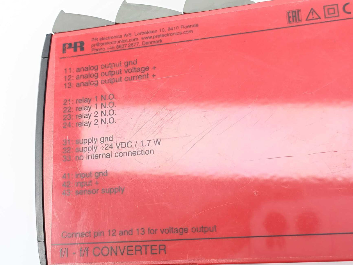PR Electronics 5225A2 Programmable f/l - f/f Converter