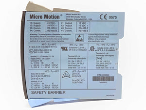 Micro Motion 3600663 Safety Barrier 24VDC