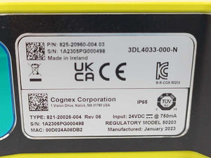 Cognex 3DL4033-000-N In-Sight 3D-L4000 Laser Displacement Sensor
