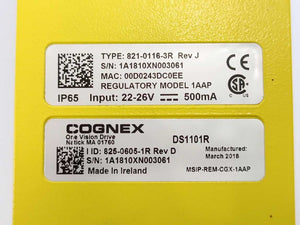 Cognex 825-0605-1R DS1101R Displacement Sensors