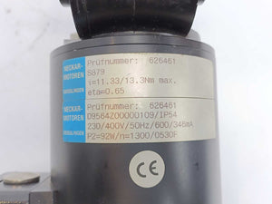 Neckar-Motoren D9564Z00000109 AC Servo Gear Motor 230-400V, 50Hz, 346mA