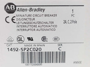 AB 1492-SP2C020 Ser. C Miniature Circuit Breaker Batch 2 pcs.