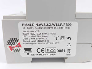Carlo Gavazzi EM24-DIN.AV5.3.X.W1.I.P/FB09 Energy Analyzer, 3x230(400)V