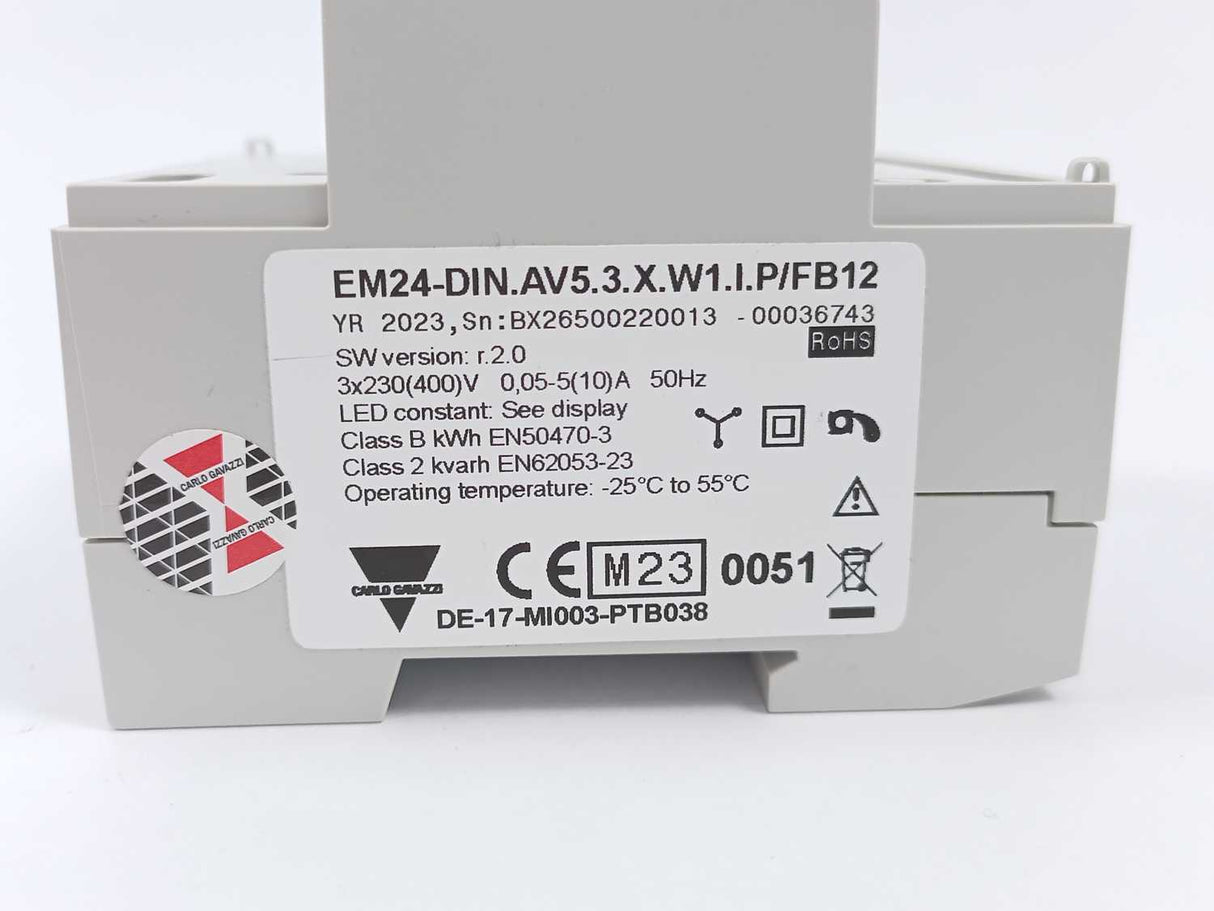 Carlo Gavazzi EM24-DIN.AV5.3.X.W1.I.P/FB12 Energy Analyzer
