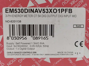 Carlo Gavazzi EM530DINAV53XO1PFB Three-phase MID Energy Analyzer